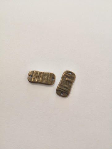 kovinski vmesnik 15x7x2 mm, antik, brez niklja, 1 kos
