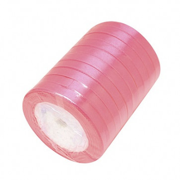satenast trak roza, širina: 6 mm, dolžina: 22 m