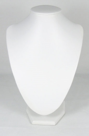 stojalo za nakit - dekolte, 17 x 25 cm, bele b., 1 kos