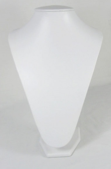 stojalo za nakit - dekolte, 22 x 32 cm, bele b., 1 kos