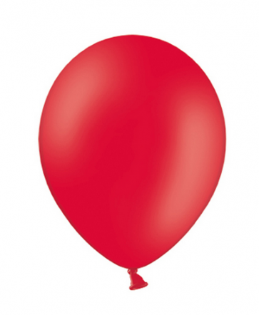 balon, rdeče b., pastel, 27 cm, 1 kos