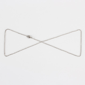 osnova za ogrlico 50 cm, nerjaveče jeklo, debelina: 1.9x1 mm, 1 kos