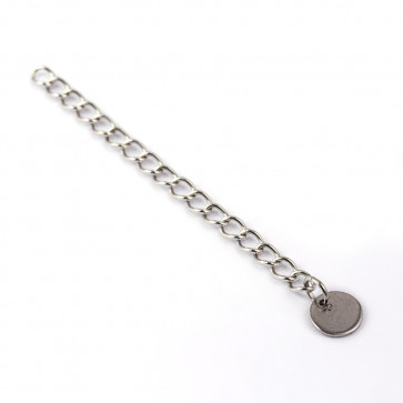 zaključek za ogrlico 56x3 mm, nerjaveče jeklo, 1 kos