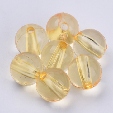 plastične perle, okrogle 10x9,5 mm, light khaki, 50 gr
