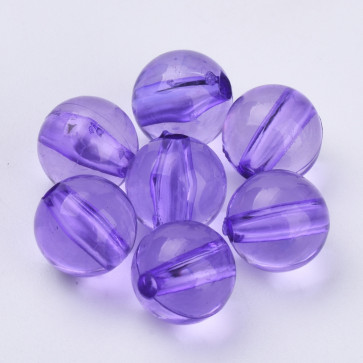 plastične perle, okrogle 10x9,5 mm, blue violet, 50 gr