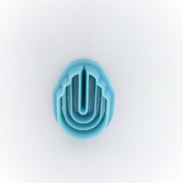akrilni izrezovalnik - polkrožna oblika, velikost izreza: 22 mm x 32 mm, 1 kos