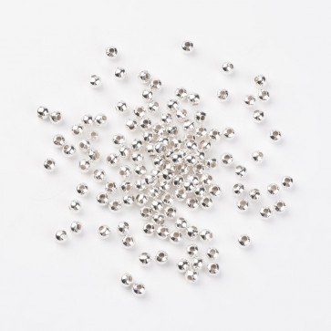 kovinske perle 4 mm, srebrne, 50g