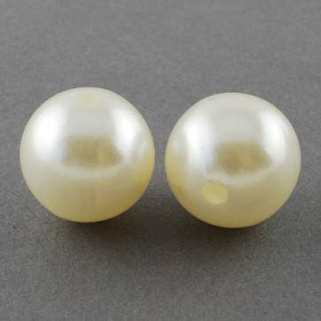plastične perle 4 mm, ivory, 200 kos