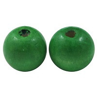 lesene perle okrogle 19~20x17.5~18mm, zelene, 20 kos