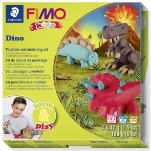 Otroški komplet FIMO KIDS "DINO" set, 4x42g, 1 kos