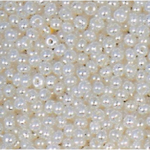 EFCO steklene perle 2,6 mm, bele, opalne, 17 g