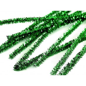 Kosmata žica - bleščeča 30 x 0,7 cm, grass green, 1 kos