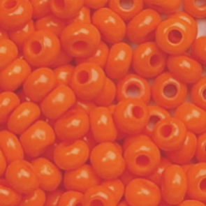 EFCO steklene perle 3,5 mm, neprosojne, oranžne barve, 17 g