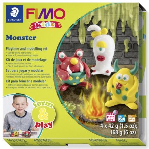 Otroški komplet FIMO KIDS "MONSTER" set, 4x42g, 1 kos
