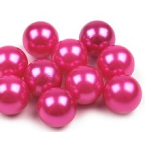 plastične perle brez luknje 10 mm, roza, 1 kos