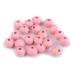 lesene perle okrogle 10 mm, light pink, 50 g (caa 175 kos)