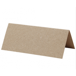 kartica za sedežni red, rjava b., relief tekstura, 9x4 cm, 220 g, 1 kos
