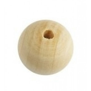 lesene perle, 28 mm okrogle, naravne, 1 kos