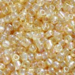 steklene perle 2 mm, zlato bež, svetlikajoče, 20 gr