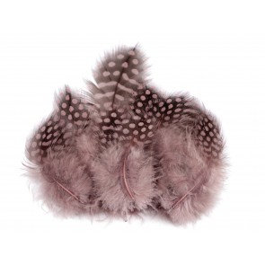 Okrasno kokošje perje dolžine 5-13 cm, vintage pink barve, 10 kosov