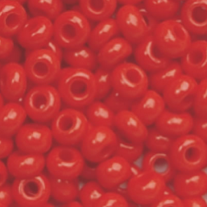 EFCO steklene perle 3,5 mm, neprosojne, rdeče barve, 17 g