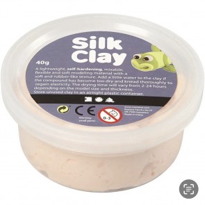 Silk Clay modelirna masa - na zraku sušeča, light beige, 40 g