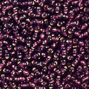 EFCO steklene perle 2,6 mm, lila, prosojne s posrebreno luknjico, 17 g