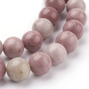Perle iz poldragih kamnov, RHODONITE, 10 mm, velikost luknje 1mm, 1 kos