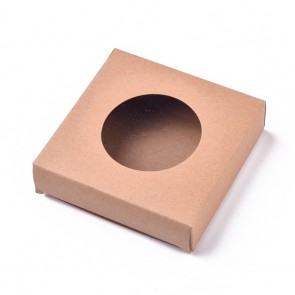 zložljiva škatla iz kartona, 10x10x2.4 cm, 1 kos