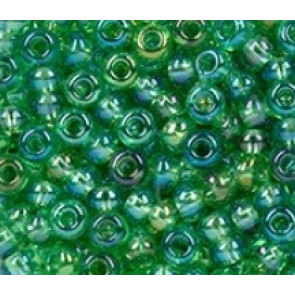 EFCO steklene perle 2,6 mm, jabolčno zelene, irizirane, 17 g