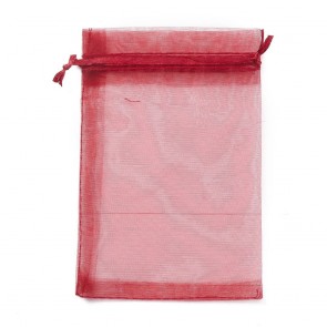 organza vrečke 10x15 cm, Dark Red barve, 1 kos