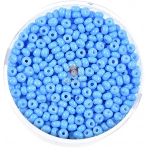 PRACHT Rocailles perle 2,6 mm, MODRA AQUA, satenski videz, 17 g