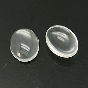 steklena kapljica 30x20x5.4 mm, prozorna, 1 kos