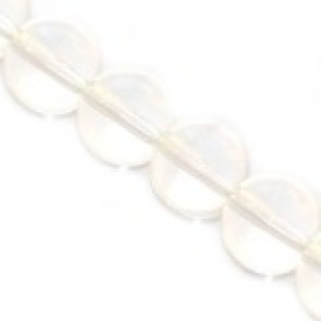 steklene perle 4 mm, prozorne, 1 niz - 32 cm
