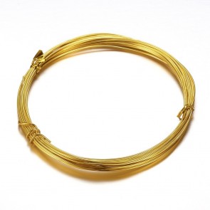 barvna žica za oblikovanje, 0.8 mm, Gold, dolžina: 10 m