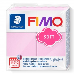 FIMO SOFT PASTEL modelirna masa, roza (205), 57 g