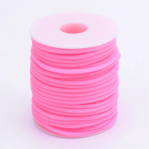 kavčuk osnova (gumi), debelina: 3 mm, roza b., velikost luknje: 1,5 mm, 1 m