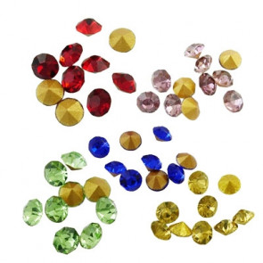 steklene perle brez luknje, kamenčki, 2x2mm, mix, 10 kos