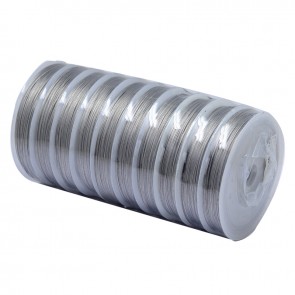 jeklena žica - zajla 0,45 mm, srebrne b., dolžina: 80 m