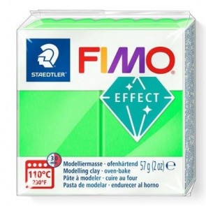 FIMO EFECT NEON modelirna masa, ZELENA , 56 g
